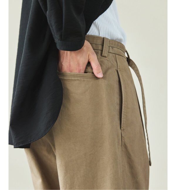 EDIFICE「フェード  ベルテッド トラウザー」|デニム|