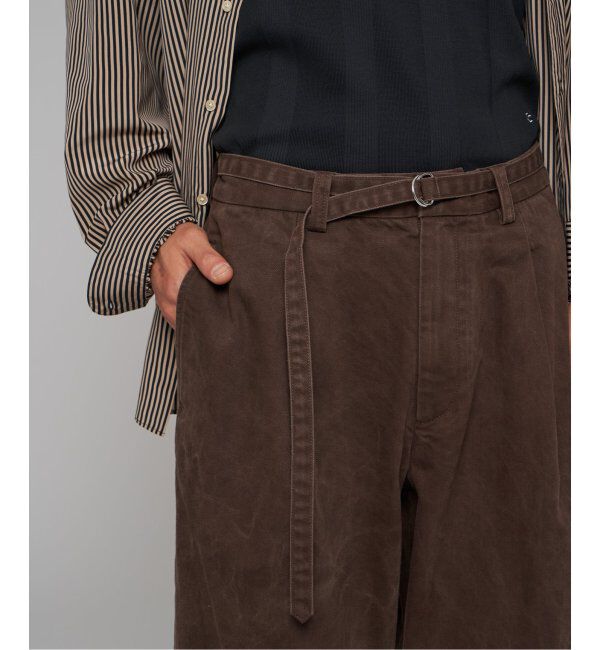 EDIFICE「フェード  ベルテッド トラウザー」|デニム|