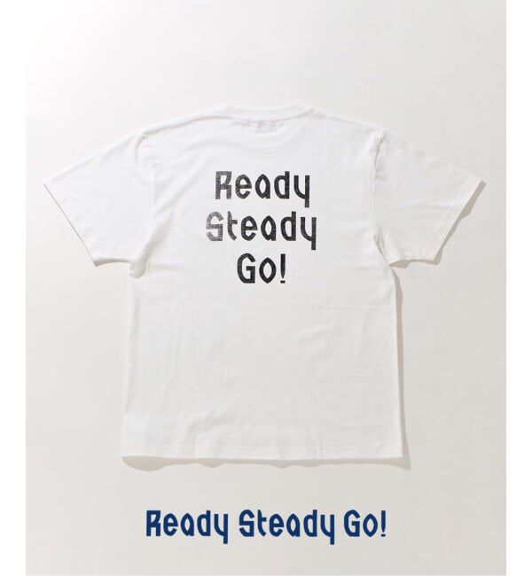 EDIFICE「《WEB限定》Ready Steady Go! / レディーステディゴー 別注 プリント Tシャツ」|Tシャツ・カットソー|ホワイト