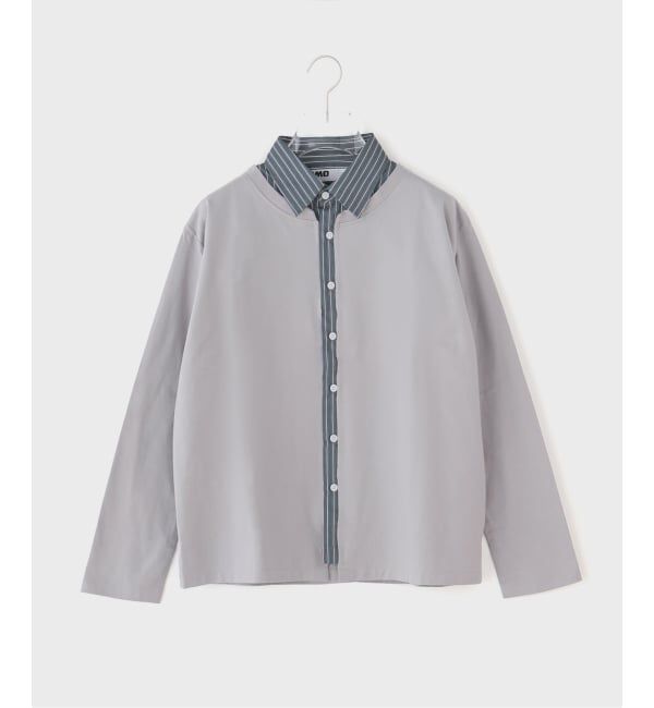 PULP「OMO / オーエムオー Double Layer Shirt」|シャツ・ブラウス|グレー