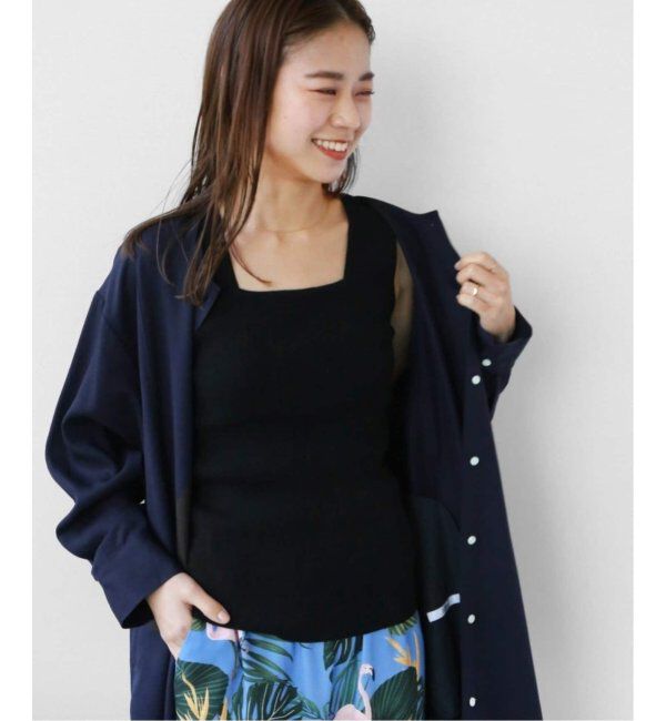 JOURNAL STANDARD relume「《追加》Vis/Polyスクエアネックリブタンクトップ」|タンクトップ|