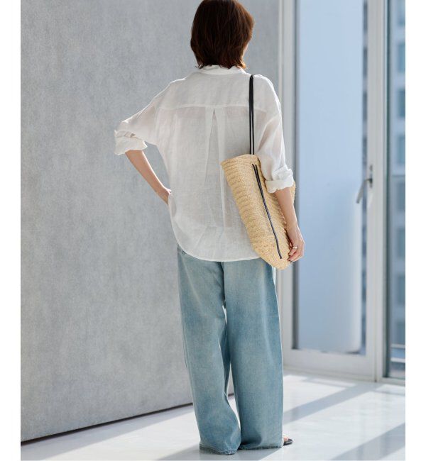 JOURNAL STANDARD relume「《追加2》手洗い可 / カラーリネンオーバーサイズシャツ」|シャツ・ブラウス|