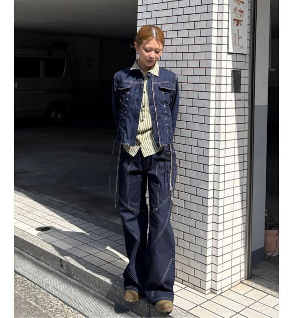 Oriens JOURNAL STANDARD「レースアップデニムジャケット」|デニムジャケット|