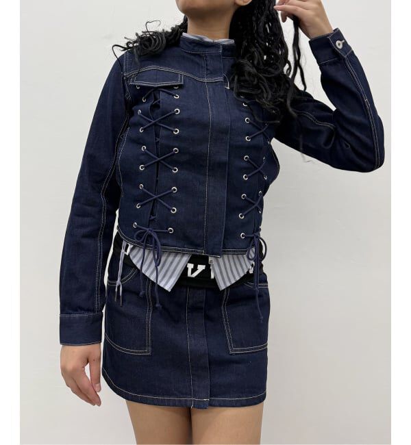 Oriens JOURNAL STANDARD「レースアップデニムジャケット」|デニムジャケット|