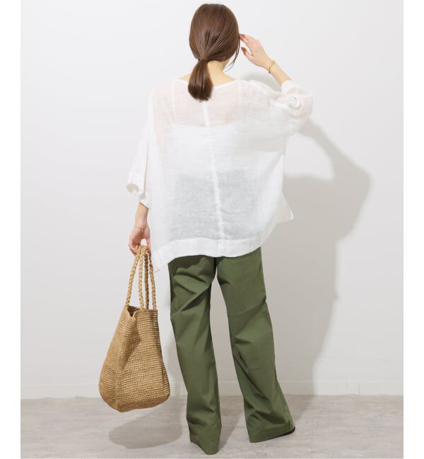 JOURNAL STANDARD relume「《予約》リネンガーゼハーフスリーブビッグプルオーバー」|シャツ・ブラウス|