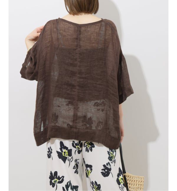 JOURNAL STANDARD relume「《予約》リネンガーゼハーフスリーブビッグプルオーバー」|シャツ・ブラウス|