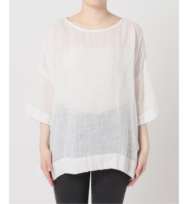 JOURNAL STANDARD relume「《予約》リネンガーゼハーフスリーブビッグプルオーバー」|シャツ・ブラウス|