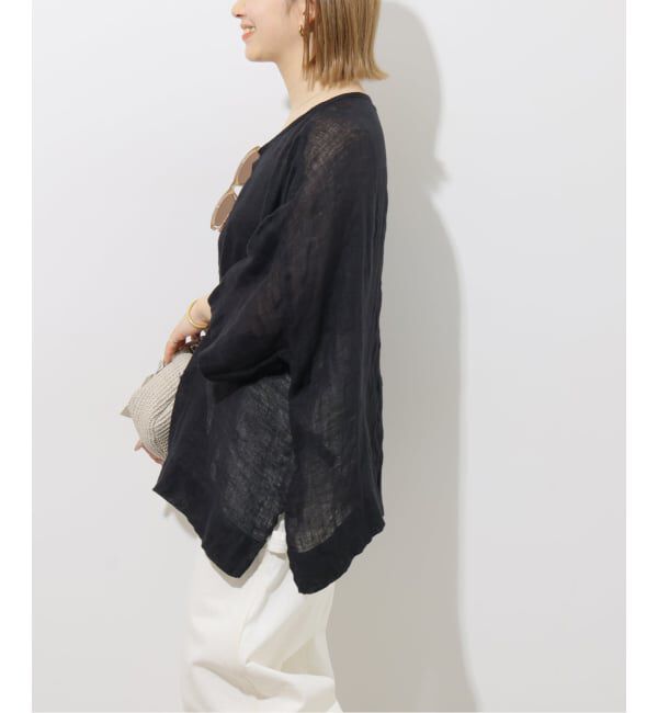 JOURNAL STANDARD relume「《予約》リネンガーゼハーフスリーブビッグプルオーバー」|シャツ・ブラウス|