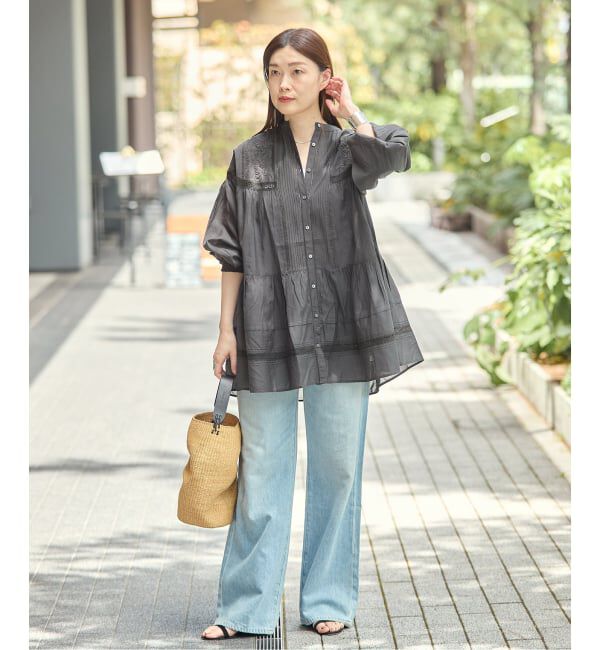 journal standard L'essage「リバーレースチュニックブラウス」|シャツ・ブラウス|