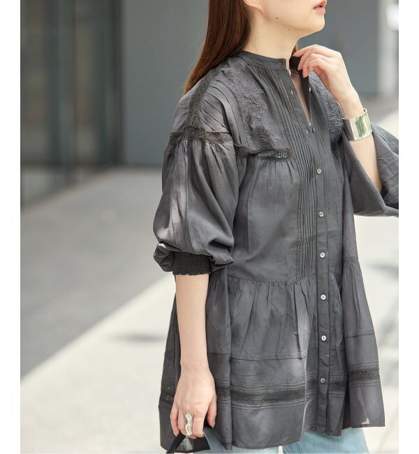 journal standard L'essage「リバーレースチュニックブラウス」|シャツ・ブラウス|