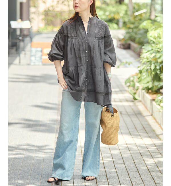 journal standard L'essage「リバーレースチュニックブラウス」|シャツ・ブラウス|