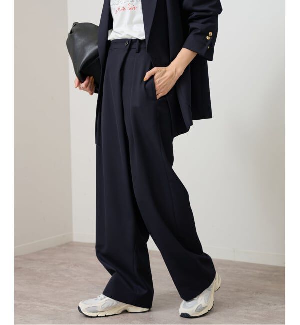 FRAMeWORK「≪追加≫TWRカルゼラップパンツ」|その他|ネイビー