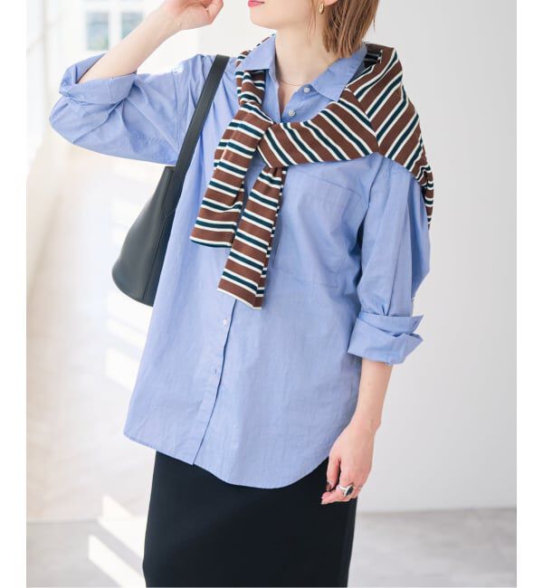 Spick and Span「《WEB限定 / 追加2》50コットンオーバーシャツ」|シャツ・ブラウス|