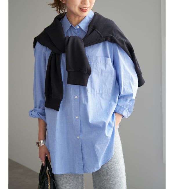 Spick and Span「《WEB限定 / 追加2》50コットンオーバーシャツ」|シャツ・ブラウス|
