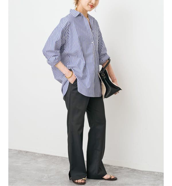 Spick and Span「《WEB限定 / 追加2》50コットンオーバーシャツ」|シャツ・ブラウス|