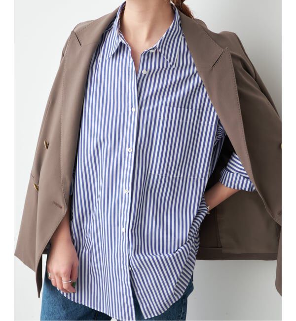 Spick and Span「《WEB限定 / 追加2》50コットンオーバーシャツ」|シャツ・ブラウス|