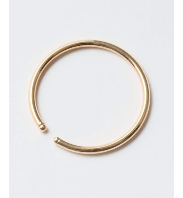 Lilas by Spick&Span「3cmサークルパイプイヤーカフ K10（片耳）」|イヤーカフ|