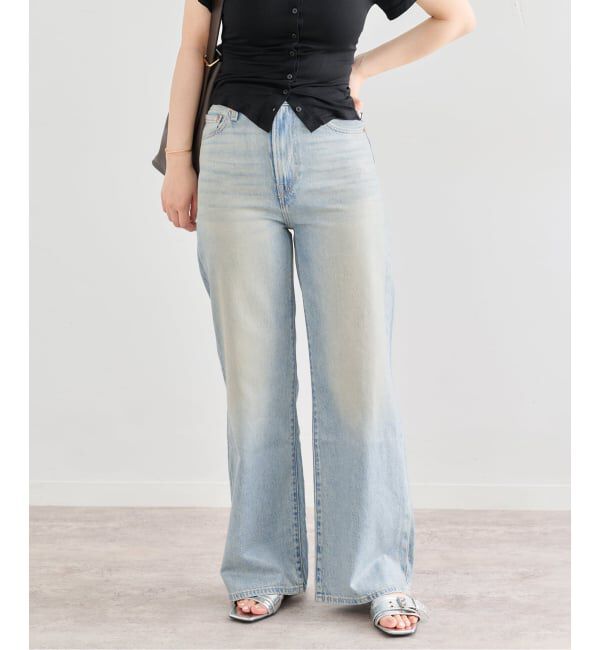 U by SPICK&SPAN「≪予約≫LEVI'S/リーバイス RIBCAGE WIDE LEG H223」|デニム|
