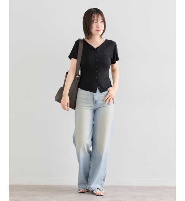 U by SPICK&SPAN「≪予約≫LEVI'S/リーバイス RIBCAGE WIDE LEG H223」|デニム|