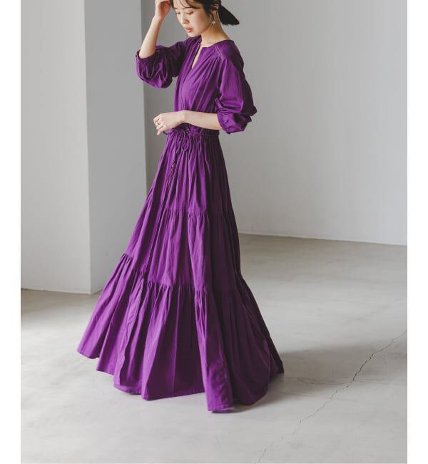 NOBLE「《予約》Velnica/ヴェルニカ カシュクールロングドレス」|ワンピース|