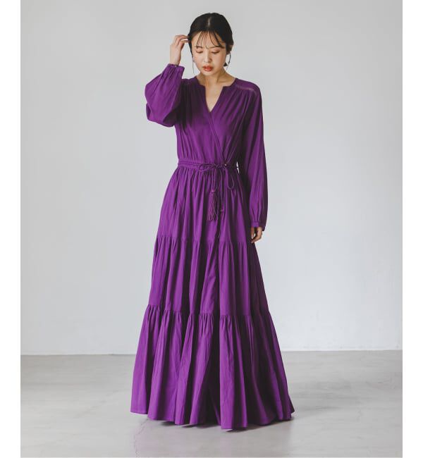 NOBLE「《予約》Velnica/ヴェルニカ カシュクールロングドレス」|ワンピース|