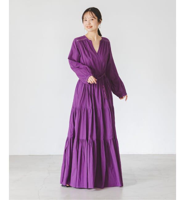 NOBLE「《予約》Velnica/ヴェルニカ カシュクールロングドレス」|ワンピース|