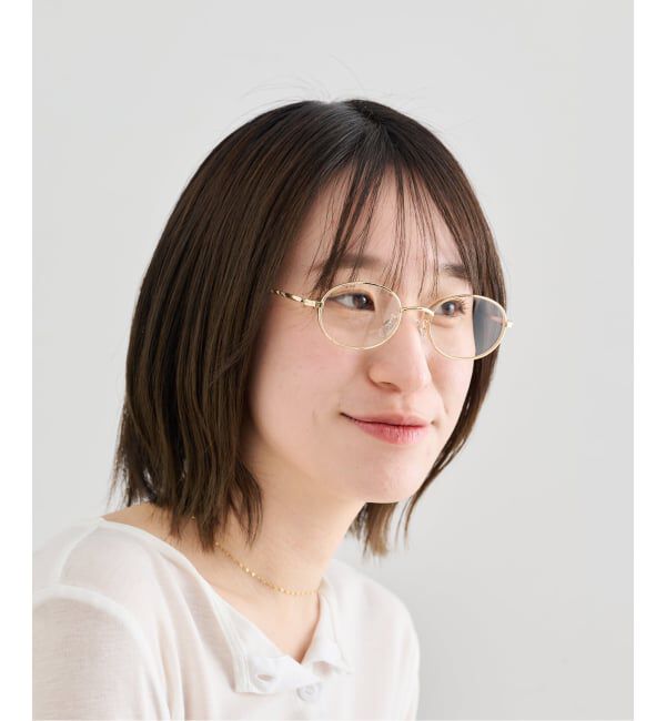 U by SPICK&SPAN「《予約》NOEYEDIA/ノーアイディア オーバル ホソフレーム」|メガネ|ゴールド