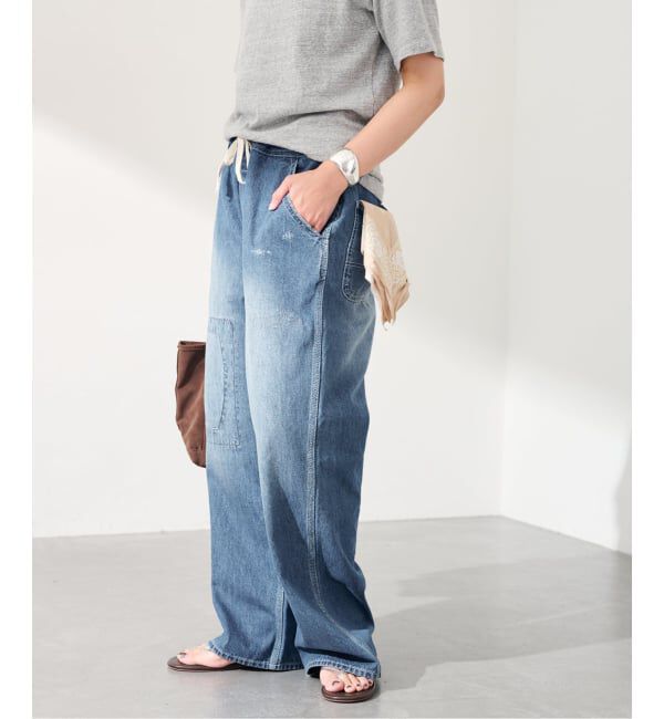 FRAMeWORK「≪予約≫JOHNBULL/ジョンブル ライトデニムビブレスワークパンツ」|デニム|