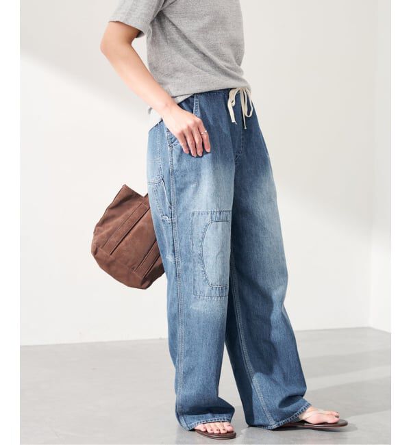 FRAMeWORK「≪予約≫JOHNBULL/ジョンブル ライトデニムビブレスワークパンツ」|デニム|