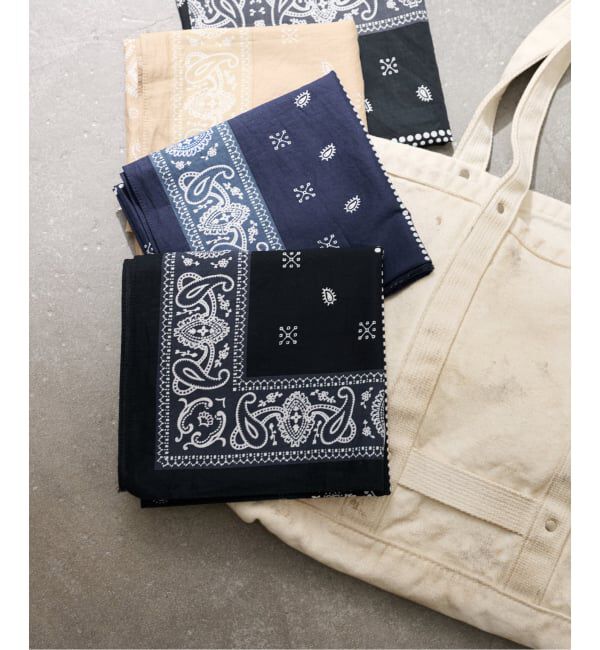 FRAMeWORK「≪予約≫JOHNBULL/ジョンブル bandana」|バンダナ・スカーフ|ブラック