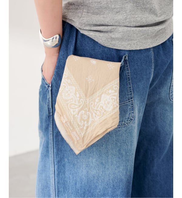 FRAMeWORK「≪予約≫JOHNBULL/ジョンブル bandana」|バンダナ・スカーフ|ベージュ