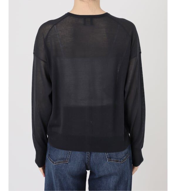 Spick and Span「《予約》ウォッシャブルシアークルーカーディガン」|カーディガン|