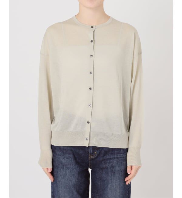 Spick and Span「《予約》ウォッシャブルシアークルーカーディガン」|カーディガン|