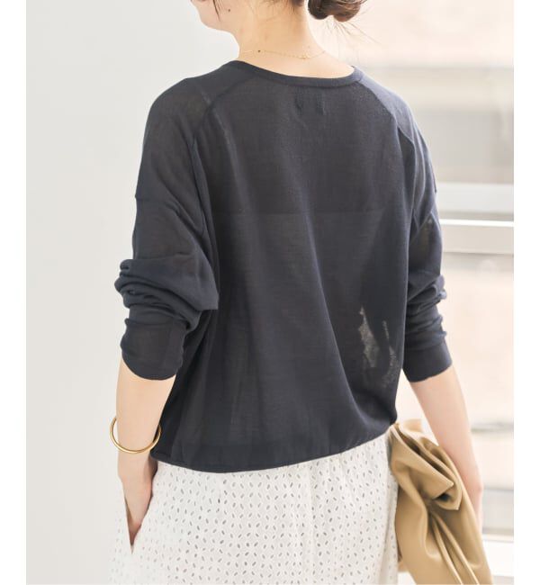 Spick and Span「《予約》ウォッシャブルシアークルーカーディガン」|カーディガン|