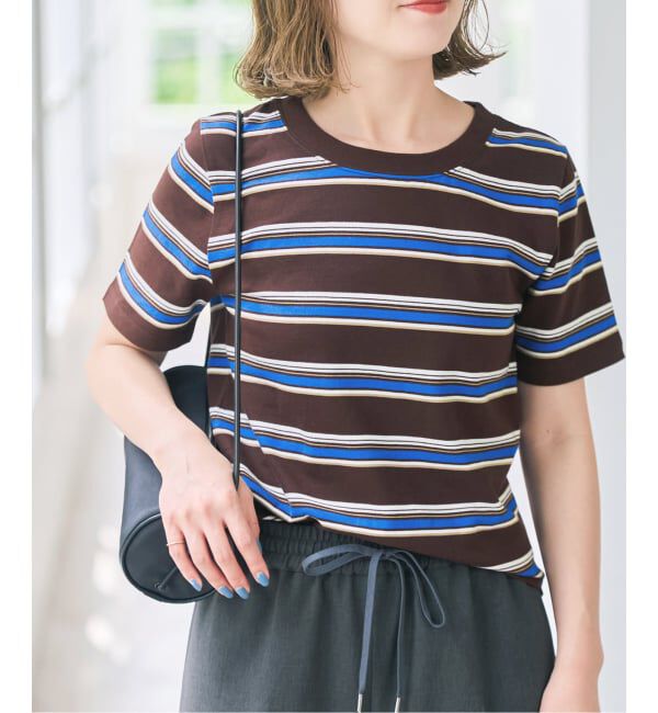 Spick and Span「《予約》マルチボーダーTシャツ」|Tシャツ・カットソー|