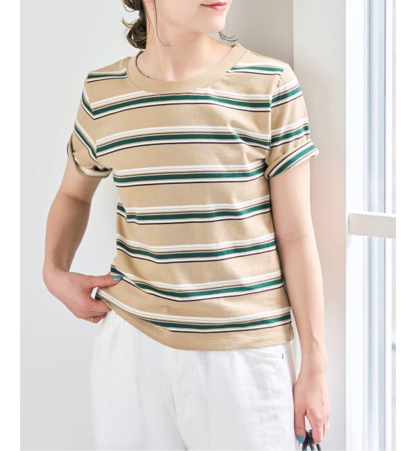 Spick and Span「《予約》マルチボーダーTシャツ」|Tシャツ・カットソー|