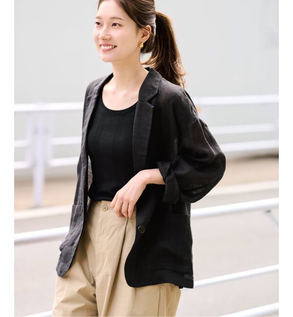 FRAMeWORK「≪追加≫LINENメッシュジャケット 2」|テーラードジャケット|