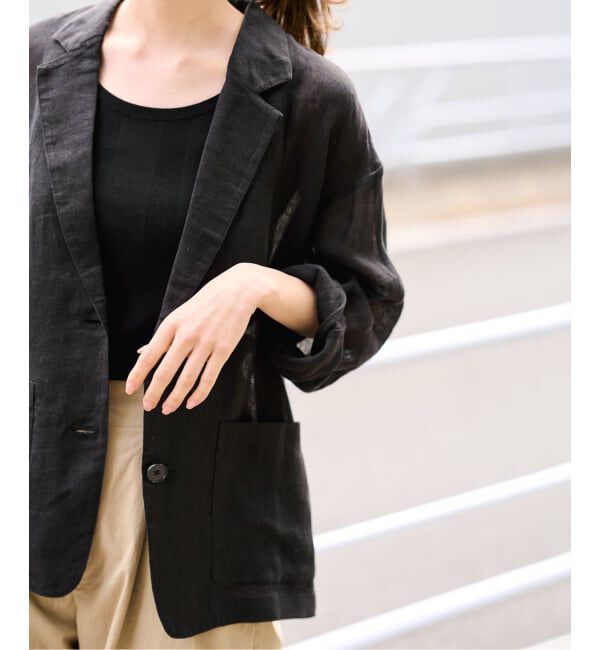 FRAMeWORK「≪追加≫LINENメッシュジャケット 2」|テーラードジャケット|