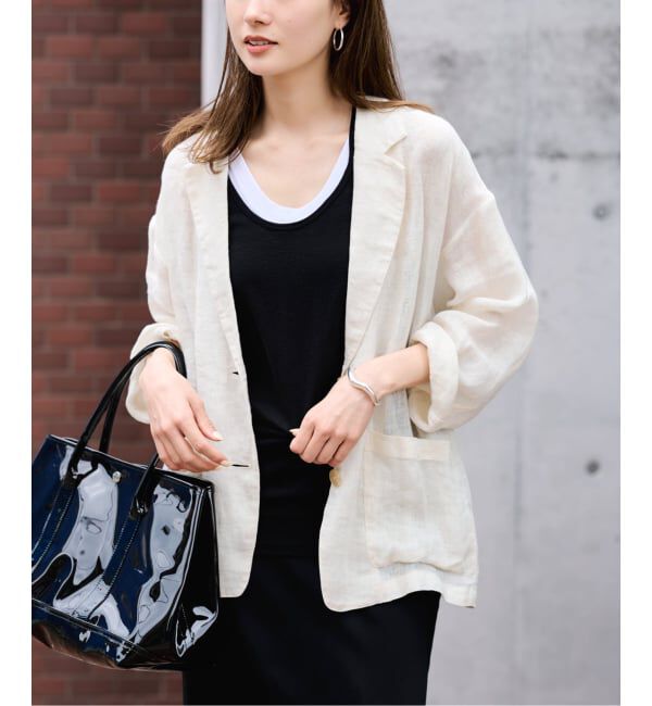 FRAMeWORK「≪追加≫LINENメッシュジャケット 2」|テーラードジャケット|