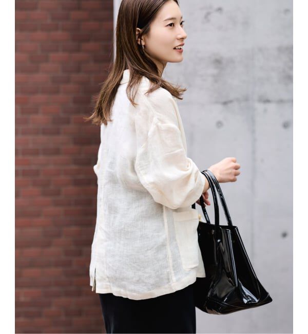 FRAMeWORK「≪追加≫LINENメッシュジャケット 2」|テーラードジャケット|