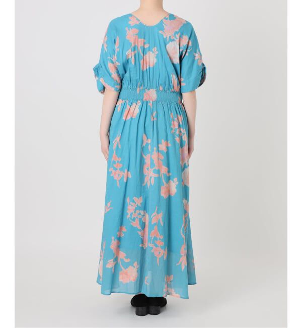  「《予約》【洗える】ne Quittez pas/ヌキテパ　別注ローズプリントドレス」|ワンピース|