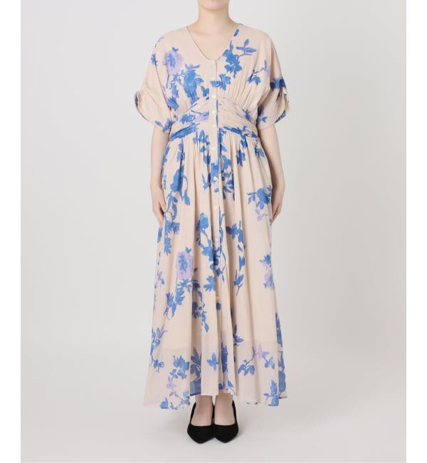  「《予約》【洗える】ne Quittez pas/ヌキテパ　別注ローズプリントドレス」|ワンピース|