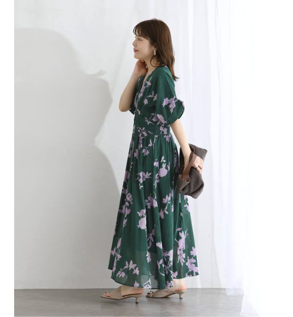  「《予約》【洗える】ne Quittez pas/ヌキテパ　別注ローズプリントドレス」|ワンピース|