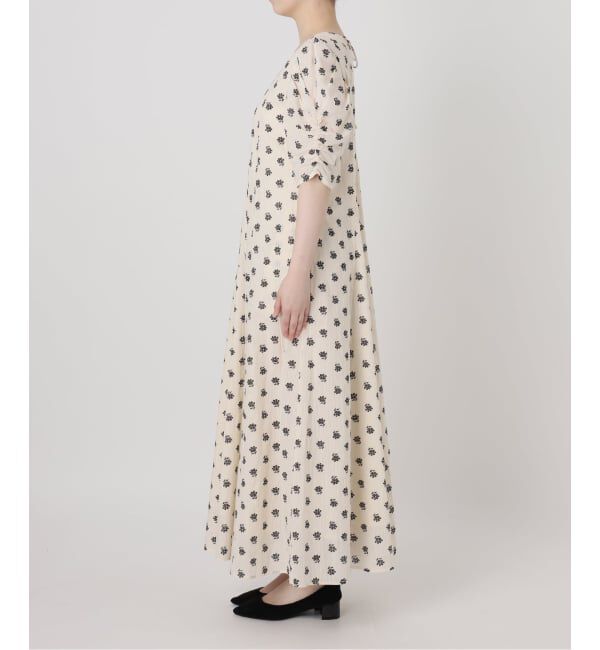  「《予約》【洗える】ne Quittez pas/ヌキテパ　コットンドビープリントドレス」|ワンピース|