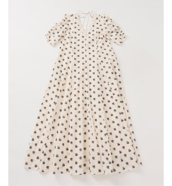  「《予約》【洗える】ne Quittez pas/ヌキテパ　コットンドビープリントドレス」|ワンピース|