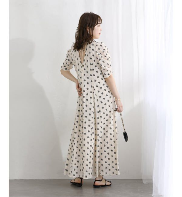  「《予約》【洗える】ne Quittez pas/ヌキテパ　コットンドビープリントドレス」|ワンピース|