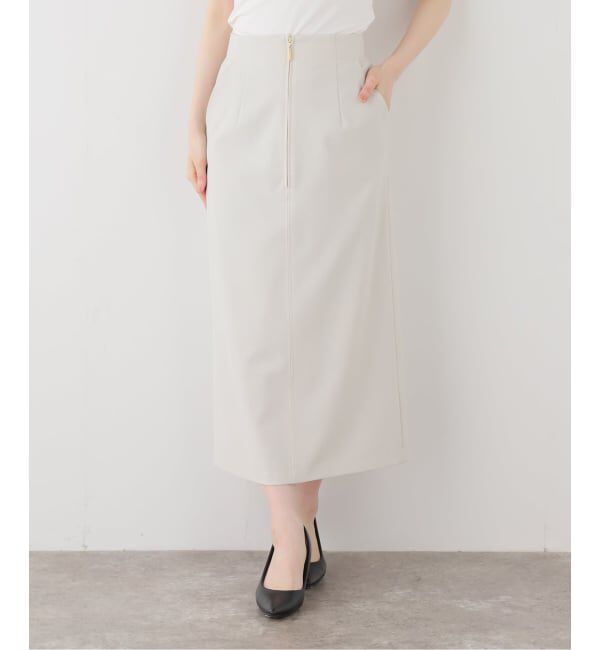  「【洗える】ZIPアイラインスカート」|スカート|ベージュ