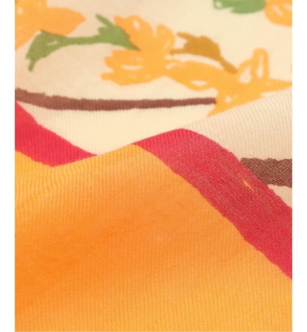  「manipuri/マニプリ コットンシルクストール トロピカルガーデン」|ストール|