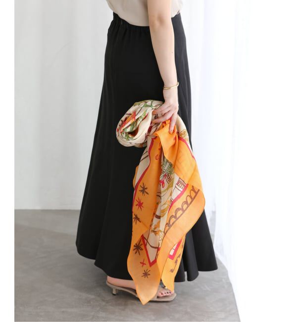  「manipuri/マニプリ コットンシルクストール トロピカルガーデン」|ストール|