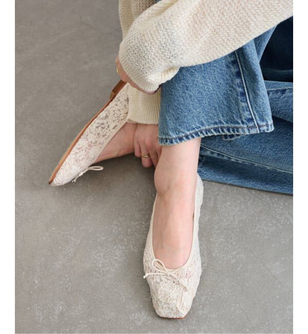  「スクエアソフトレースバレエ」|バレエシューズ|